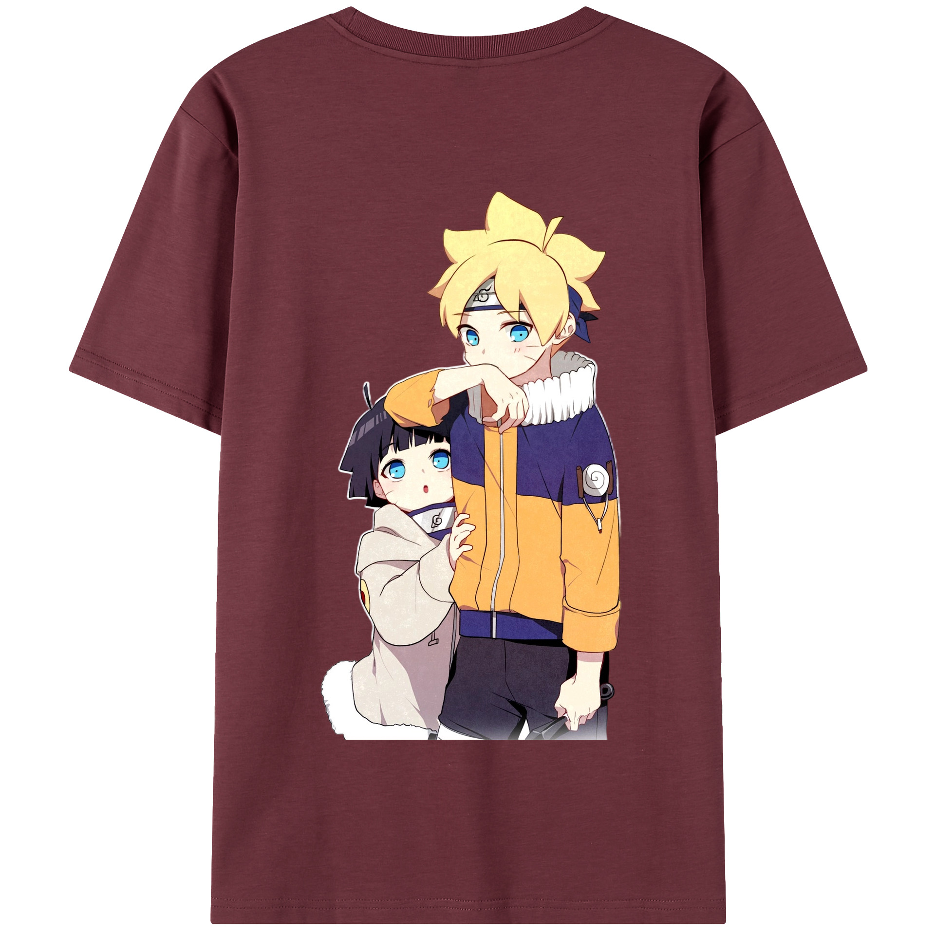 （画像用） NARUTO -ナルト- うずまき ボルト Uzumaki Boruto 綿100％半袖Tシャツ（背面プリント）
